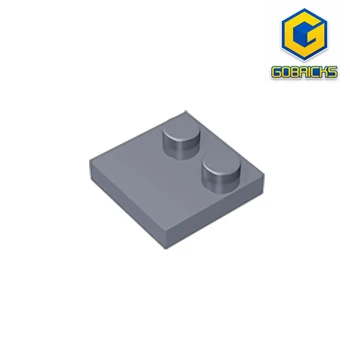 Модифицированная плитка Gobricks GDS-1483 2x2 с заклепками по краю, совместимая с детскими игрушками lego 33909