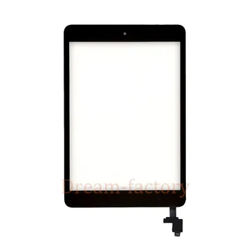 10ШТ Сенсорная Панель Дигитайзер Экрана с Кнопкой и Разъемом IC Клей для iPad Mini 1 2 A1432 A1454 A1488 A1489 A1490