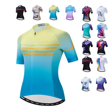 Weimostar Женская Велосипедная Майка Топы MTB Джерси 2021 Pro Team Велосипедная Рубашка Женская Велосипедная Одежда С Коротким Рукавом Летняя Велосипедная Одежда