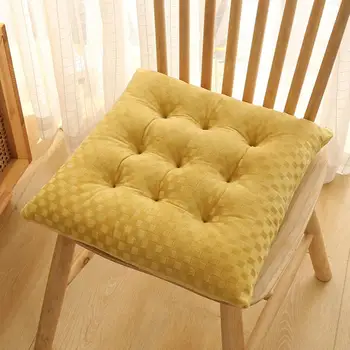 Дизайн противоскользящего ремня, мягкая текстура плюша, Высокая эластичность, Защитная моющаяся утолщенная подушка для квадратного стула для студентов