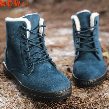 2023 Зимние женские мужские ботинки, водонепроницаемые кожаные кроссовки, мужские дизайнерские теплые ботильоны, мужская модная плюшевая осенняя мужская обувь