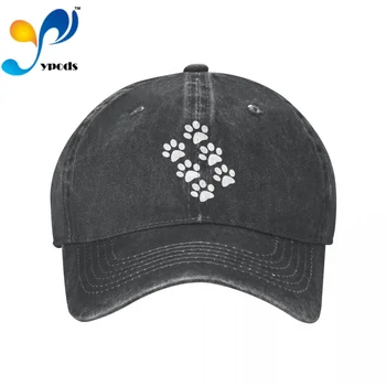 Отпечатки лап 97 Хлопчатобумажная кепка для мужчин и женщин Gorras Snapback Бейсболки Casquette Dad Hat