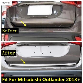 Накладка на задние ворота багажника из нержавеющей стали, накладка на накладку для Mitsubishi Outlander 2013 - 2021 Автомобильные аксессуары