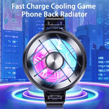 Вентилятор быстрого охлаждения мобильного телефона GT30 с красочной подсветкой RGB, портативный полупроводниковый радиатор Type-c на задней клипсе для игрового кулера PUBG