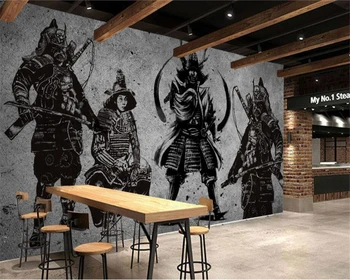 Beibehang Обои на заказ украшение дома фрески фигурки ручной росписи бетонная стена ресторан фон стены 3D обои