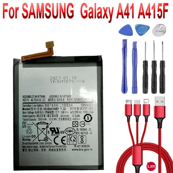 Аккумулятор емкостью 3500 мАч для samsung Galaxy A41 A415F EB-BA415ABY, оригинальный аккумулятор для телефона + USB-кабель + набор инструментов
