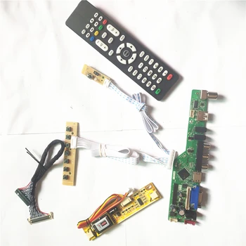 Для LM150X08-TLA1/TLB1/TLC1 2CCFL LVDS 20Pin TV53 плата HDMI-Совместимый VGA AV USB RF ЖК-Инвертор + Пульт дистанционного управления + клавиатура DIY 