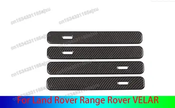 4шт углеродного волокна для Land Rover Range Rover VELAR 2017 2018 ABS Хромированные Накладки на наружные дверные ручки Автомобильные Аксессуары