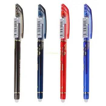 Стираемая Гелевая Ручка 0,38 мм С синими Красными и черными заправками Школьные Канцелярские принадлежности Прямая Поставка