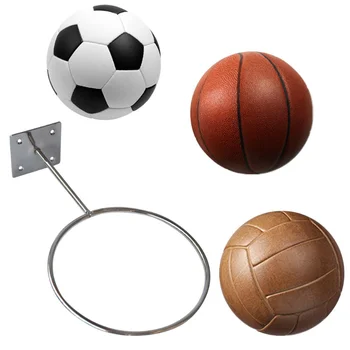 Железный держатель для мячей Стеллаж для хранения на стене Держатель для спортивных мячей Стойка для волейбола Мяч для упражнений Футбол Домашние тренажерные залы