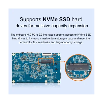 Для платы разработки Orange Pi 5 Модуль PCIE RK3588S 4 ГБ памяти 8 ядерная 64разрядная программируемая материнская плата с радиатором