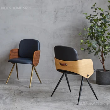 Обеденные стулья в скандинавском стиле, мебель для дома из массива дерева, Обеденный стул для гостиной ресторана, стойка регистрации Кафе, Кухня, Клубное кресло для отдыха