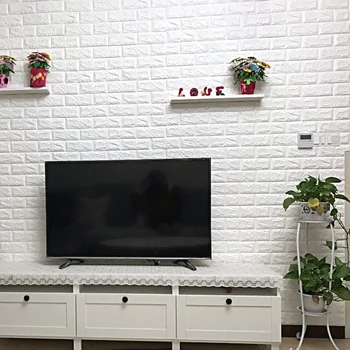3d трехмерные европейские наклейки на стену, гостиная, спальня, кирпичный фон для телевизора, самоклеящиеся обои 70 * 70 см