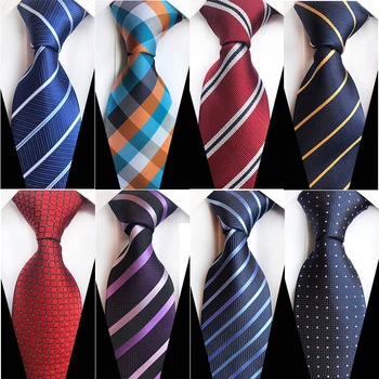 Классический мужской галстук длиной 8 см, Цветной Галстук в полоску и горошек, Официальная свадьба, Офисная вечеринка, Подарочные Аксессуары для мужчин