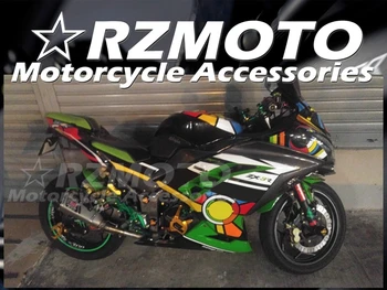 Новые аксессуары для мотоциклов ABS для Fit Kawasaki Ninja 300 2013-2018 EX300 13-18 Комплект велосипедных обтекателей Shell Body Set Зеленый, черный