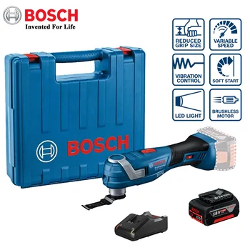 Аккумуляторный Осциллирующий Мультиинструмент Bosch GOP 185-Li Бесщеточный Универсальный Аккумуляторный Режущий Станок Treasure 18V с электроприводом