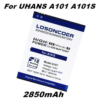 Аккумулятор мобильного телефона LOSONCOER 2850mAh A101 для аккумулятора UHANS A101 A101S