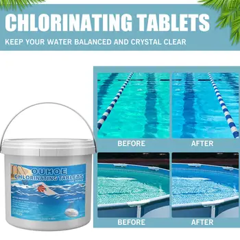 Таблетки хлора, стабилизированные для очищения воды, Эффективные средства для чистки небольших бассейнов с таблетками хлора