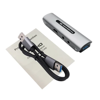 4K 1080p USB Карта захвата HDMI Аудио Видеокарта Коробка для захвата игр для PS4 DVD Видеокамера Запись камеры ПК Прямая трансляция