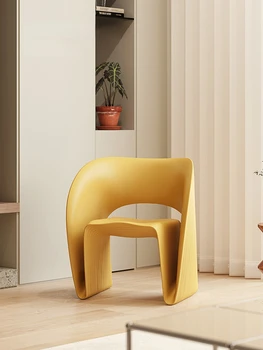 Диван для домашней гостиной, Кресло для чтения, Скандинавский Дизайнерский Одноместный Современный Простой Креативный Чистый Красный Мебель для гостиной