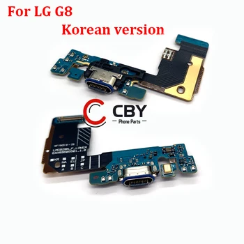 Для LG G8 USB Док-станция Для Зарядки Разъемная Плата USB-Порт Для Зарядки Гибкий Кабель Mic Плата Микрофона Запчасти Для Ремонта