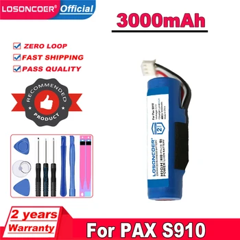 LOSONCOER 3000 мАч Is486 Аккумулятор Для Картридера Baifu S910 Pax Литиевая Батарея Is486 Высокой Емкости POS Беспроводной