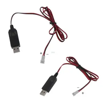 3,7 В USB кабель для зарядки XH 2,54 мм 2pin Штекер к разъему USB Литиевая батарея Зарядное устройство для радиоуправляемых самолетов вертолетов Игрушек