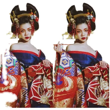 Японское Кимоно Косплей Головной Убор Большая Бабочка Аксессуары Для волос Головной Убор в Древнем Стиле Кимоно Для волос