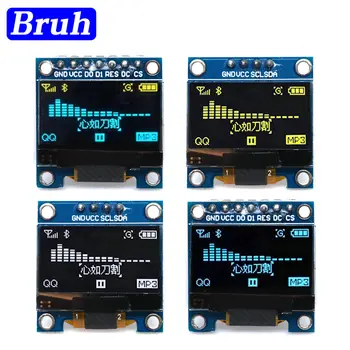 4Pin Бело-синий Цвет 0,96-дюймовый 128X64 OLED-дисплейный модуль Желто-синий для Arduino 0,96 