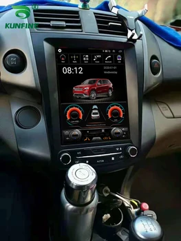 Экран Tesla Восьмиядерный 4 ГБ ОЗУ 64 ГБ ПЗУ Android 10,0 Автомобильный DVD GPS Плеер Бесстекольный Автомобильный Стерео Для Toyota RAV4 2008-2012 AC Радио
