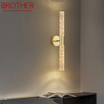Золотой настенный светильник BROTHER Nordic Interior LED, современный простой креативный пузырьковый бра-светильник для домашнего декора гостиной спальни