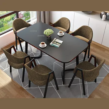 Столовые гарнитуры Nordic Home из массива дерева, мебель для столовой, Современный обеденный стол и стул, Комбинированная кухонная мебель