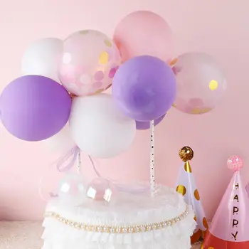 1 комплект 5-дюймового Топпера для торта с воздушным шариком Mini Cofetti Ballon Украшение вечеринки по случаю Дня рождения детей, детского душа, украшение свадебного торта