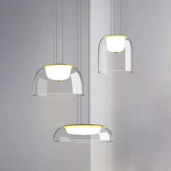 Современная дизайнерская лампа Стеклянные подвесные светильники home lustre Гостиная Столовая Подвесная лампа LED Простые светильники для домашнего декора