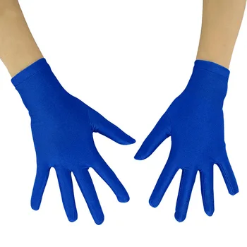 Ensnovo для взрослых 10-дюймовая эластичная короткая перчатка длиной до запястья во весь палец, костюмы на Хэллоуин, перчатки для мотокросса