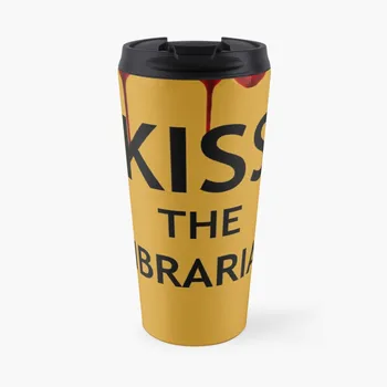 Кружка Spike's Kiss the Librarian, дорожная кофейная кружка, чашка Coffe, изолированная чашка для кофе, кофе в дорогу