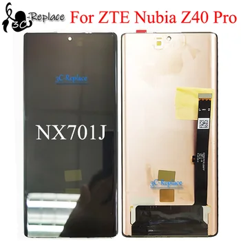 Оригинальный AMOLED черный 6,67 дюйма для ZTE Nubia Z40 Pro NX701J Замена ЖК-дисплея на сенсорную цифровую панель в сборе