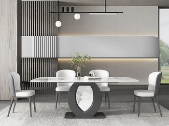 2023 Новый итальянский стол в минималистичном ярком рок-стиле, Высококлассный Дизайнерский Современный Простой Домашний стол