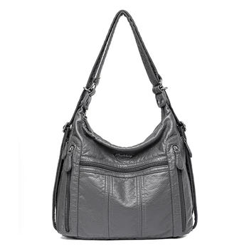 Тренд 2023 года, новая женская сумка-рюкзак большой емкости, мягкая женская сумка из искусственной кожи, роскошные дизайнерские женские сумки через плечо Sac