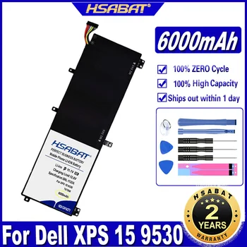 Аккумулятор для Ноутбука HSABAT 245RR 6000 мАч для Dell XPS 15 9530 Precision M3800 TOTRM H76MV 7D1WJ Batteries