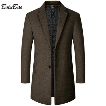 BOLUBAO 2023 Повседневное полушерстяное пальто для мужчин, новый дизайн, Корейская версия приталенной куртки, высокое качество, лидер продаж, повседневное пальто для мужчин