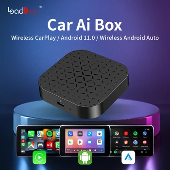 LoadKey Автомобильный Android 11 Ai Box Беспроводной Android Auto CarPlay Адаптер 2G + 16G QCM2290 YouTube Netflix OTA Up 5G Wifi Для Ford VW