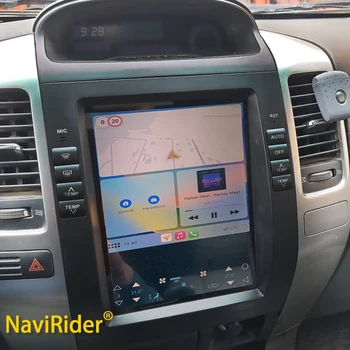 Авто Для Lexus GX470 Android 13 Радио для Toyota Land Cruiser Prado 120 2002 - 2009 Tesla стерео автомобильный мультимедийный плеер GPS