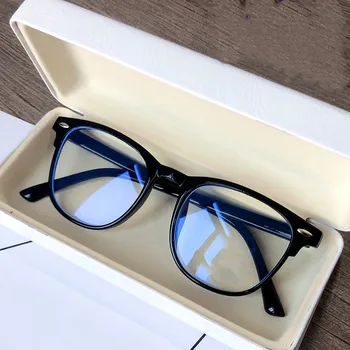 2023 Мужские и женские Готовые очки для близорукости в винтажной овальной оправе, очки, блокирующие синий свет, Очки для близорукости От Минус 0 до -6,0