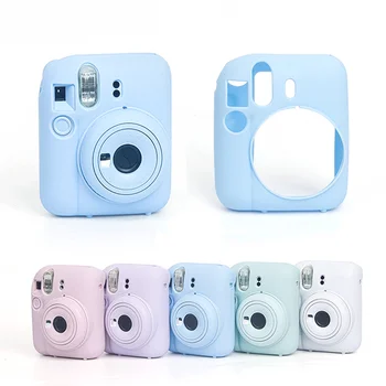 Для фотоаппарата мгновенной печати Fujifilm Instax Mini12 Силиконовый чехол защитная крышка сумка ярких цветов для аксессуаров для фотоаппаратов мгновенной печати Mini 12