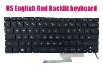 Американская клавиатура с красной подсветкой для MSI MS-14A3/GS43 6RE Phantom Pro V161622ES1