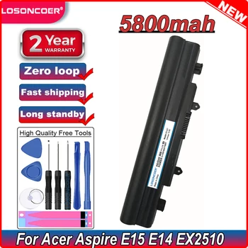 5800 мАч AL14A32 Аккумулятор для ноутбука Acer Aspire E15 E14 Touch E5-421 E5-572G Для EXTENSA EX2509 2510G EX2510 E5-572 V3-472 V3-572