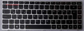 Турецкая клавиатура с подсветкой в серебряной рамке для Lenovo G40-30 G40-45 G40-70 B40 MP-13P96TQJ6862 25215592