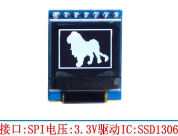 IPS 0,66-дюймовый 7-контактный SPI Бело-синий OLED-экран с печатной платой SSD1306 Drive IC 64 * 48