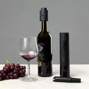 Huohou Автоматическая открывалка для бутылок красного вина, Колпачковая пробка, быстрый графин, Электрический Штопор, Резак для фольги, инструмент для извлечения пробки для Xiaomi Home